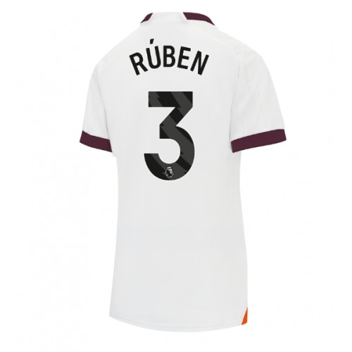 Ženski Nogometni dresi Manchester City Ruben Dias #3 Gostujoči 2023-24 Kratek Rokav